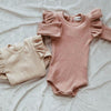 Newborn Baby Girl Clothes Fly Sleeve