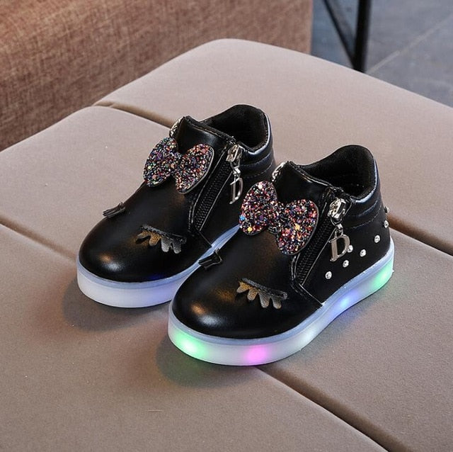 New Fashion Children Glowing Shoes Princess