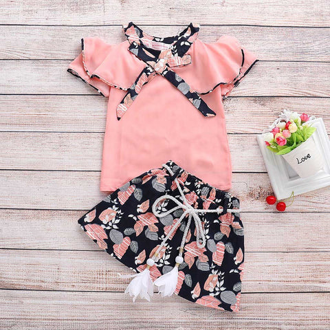 Children Clothes Sets Toddler Baby Girls Cotton Outfits