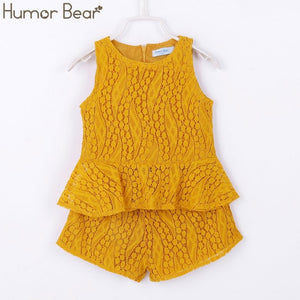 Humor Bear Baby Girl Clothes 2019 Hot Summer New Girls