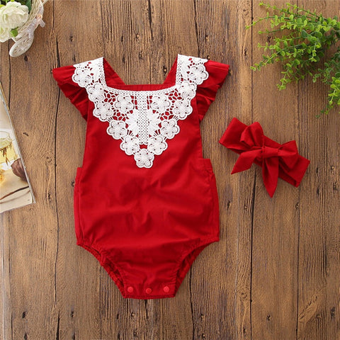 Infant Newborn Kids Clothes Sets Baby Girls Cotton Jumpsuit