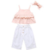 3PCS Newborn Summer 2019 Baby Girl Clothes Fashion