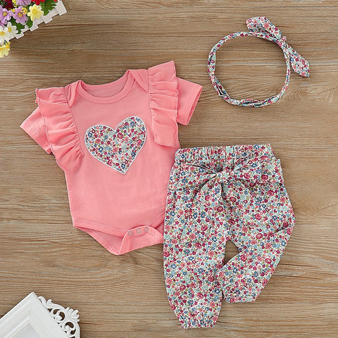 Children Clothes Set Toddler Baby Girl Jumpsuit Casual Cotton