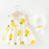 Girl Dress 2018 New Baby Dresses Pattern Print Lemon Cartoon
